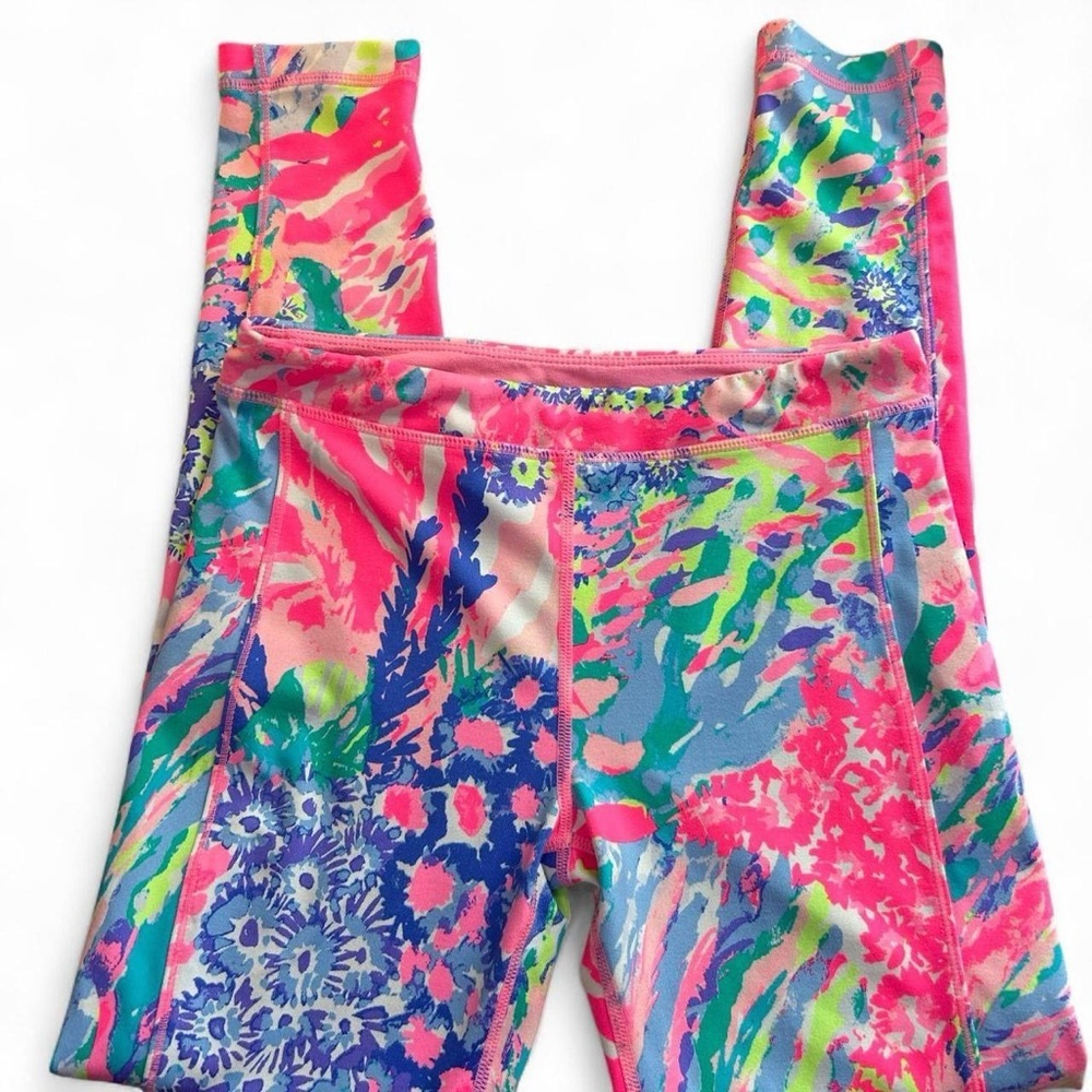 Lilly Pulitzer Luxletic Leggings – Girls L (8–10) - Picture 2 of 7